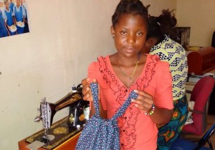 One of our seamstress / tailor boxes put to good use in Malawi