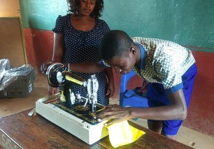 Trade Aid box delivered to a school in Ghana